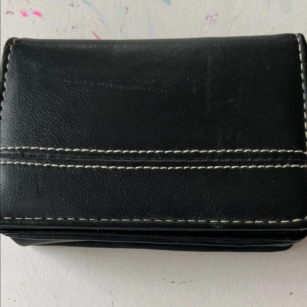 🖤 SOS by Franklin convoy Black Slim Wallet / ID Holder